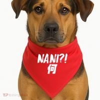 Japanese NANI WHAT USA-Made Doggie Bandana thumb 1
