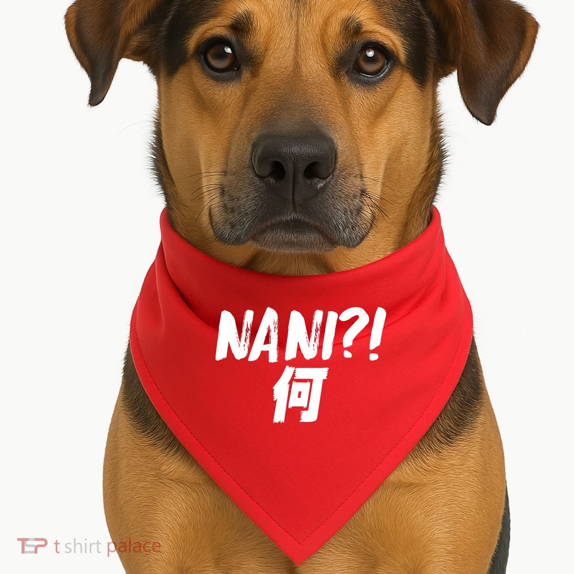 Japanese NANI WHAT USA-Made Doggie Bandana