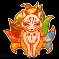Japanese Nine Tails Kitsune Fox Elements Seasons Coffee Mug thumb 5