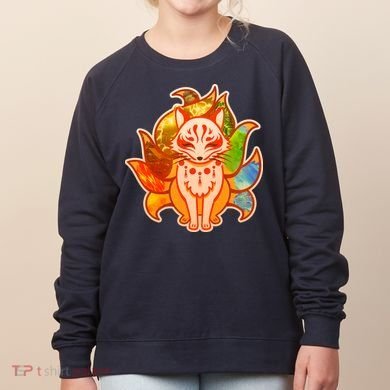 Japanese Nine Tails Kitsune Fox Elements Seasons Women's Sweatshirt