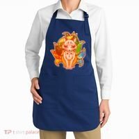 Japanese Nine Tails Kitsune Fox Elements Seasons Apron thumb 2