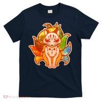 Japanese Nine Tails Kitsune Fox Elements Seasons T-Shirt thumb 0