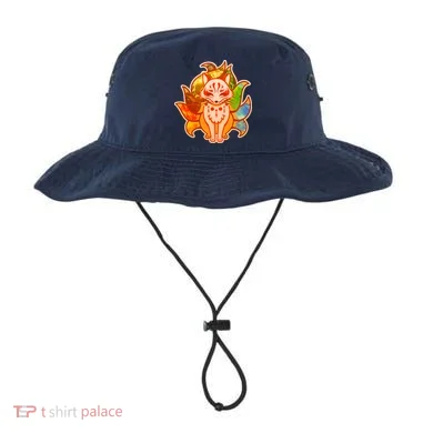 Japanese Nine Tails Kitsune Fox Elements Seasons Bucket Hat