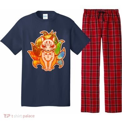Japanese Nine Tails Kitsune Fox Elements Seasons Pajama Set