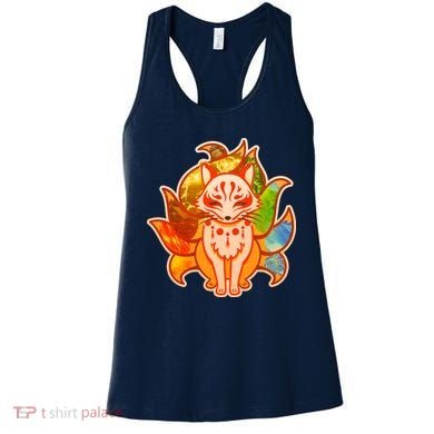 Japanese Nine Tails Kitsune Fox Elements Seasons Women's Tank Top