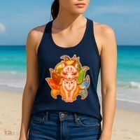 Japanese Nine Tails Kitsune Fox Elements Seasons Women's Tank Top thumb 2