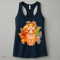 Japanese Nine Tails Kitsune Fox Elements Seasons Women's Tank Top thumb 3
