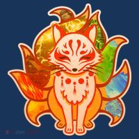 Japanese Nine Tails Kitsune Fox Elements Seasons Women's Tank Top thumb 5