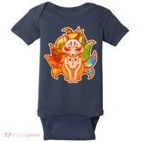 Japanese Nine Tails Kitsune Fox Elements Seasons Baby Bodysuit thumb 0