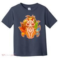 Japanese Nine Tails Kitsune Fox Elements Seasons Toddler T-Shirt thumb 0