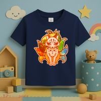 Japanese Nine Tails Kitsune Fox Elements Seasons Toddler T-Shirt thumb 3