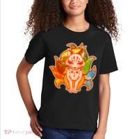 Japanese Nine Tails Kitsune Fox Elements Seasons Kids T-Shirt thumb 2