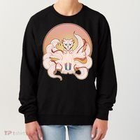 Japanese Nine Tails Kitsune Fox Emblem Pattern Women's Sweatshirt thumb 0