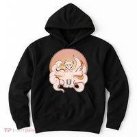 Japanese Nine Tails Kitsune Fox Emblem Pattern Hoodie thumb 0
