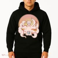 Japanese Nine Tails Kitsune Fox Emblem Pattern Hoodie thumb 2