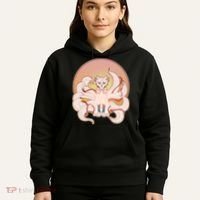 Japanese Nine Tails Kitsune Fox Emblem Pattern Hoodie thumb 5