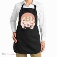 Japanese Nine Tails Kitsune Fox Emblem Pattern Apron thumb 2