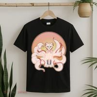 Japanese Nine Tails Kitsune Fox Emblem Pattern T-Shirt thumb 2