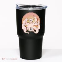 Japanese Nine Tails Kitsune Fox Emblem Pattern Tumbler thumb 0