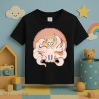 Japanese Nine Tails Kitsune Fox Emblem Pattern Toddler T-Shirt thumb 3