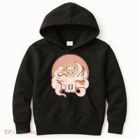 Japanese Nine Tails Kitsune Fox Emblem Pattern Kids Hoodie thumb 0