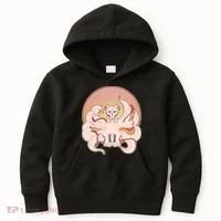 Japanese Nine Tails Kitsune Fox Emblem Pattern Kids Hoodie thumb 0