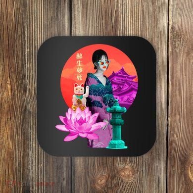 Japanese Photo Temple Coaster