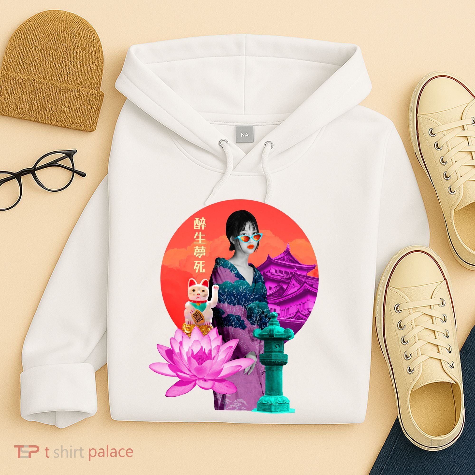 Japanese Photo Temple Hoodie