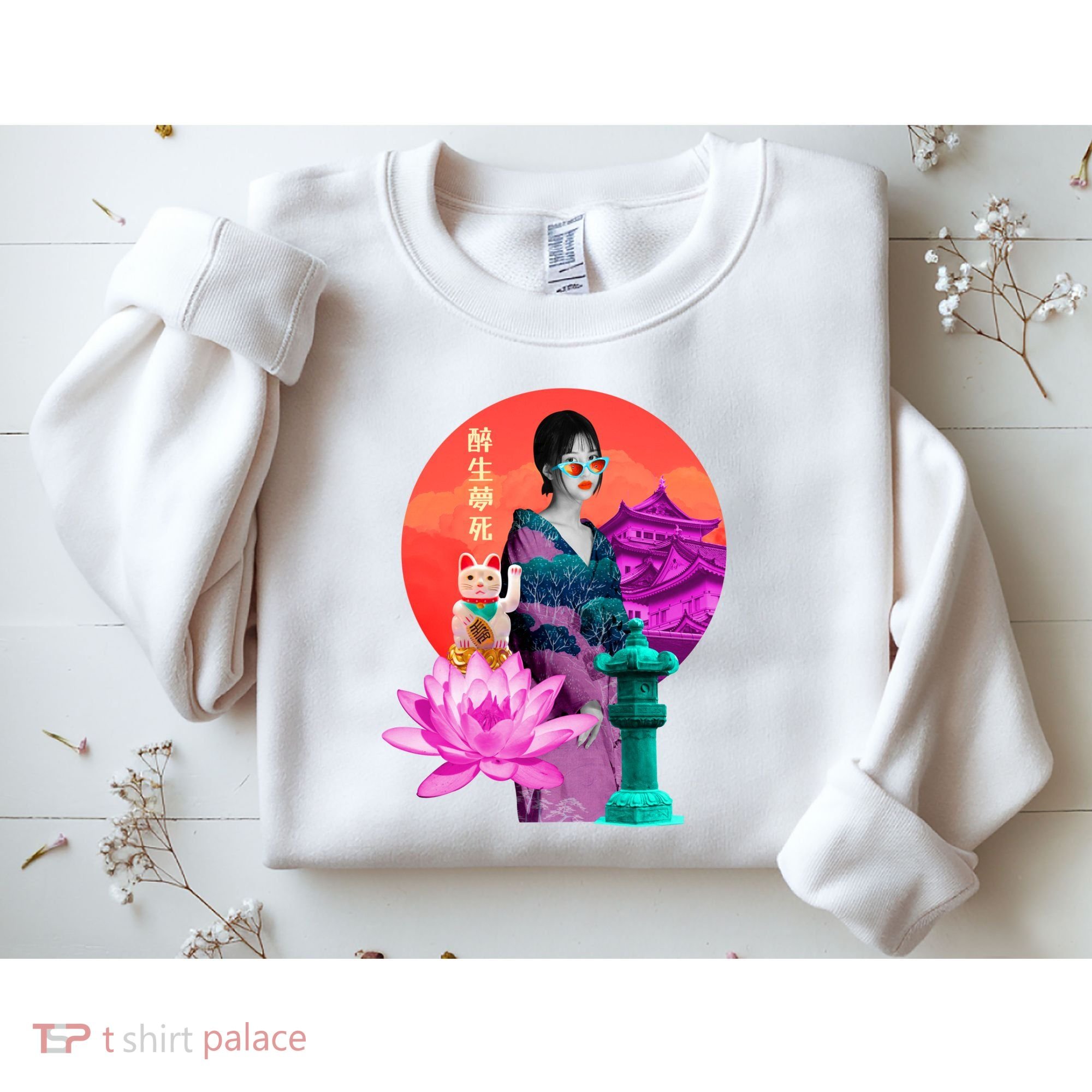 Japanese Photo Temple Sweatshirt