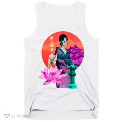 Japanese Photo Temple Tank Top