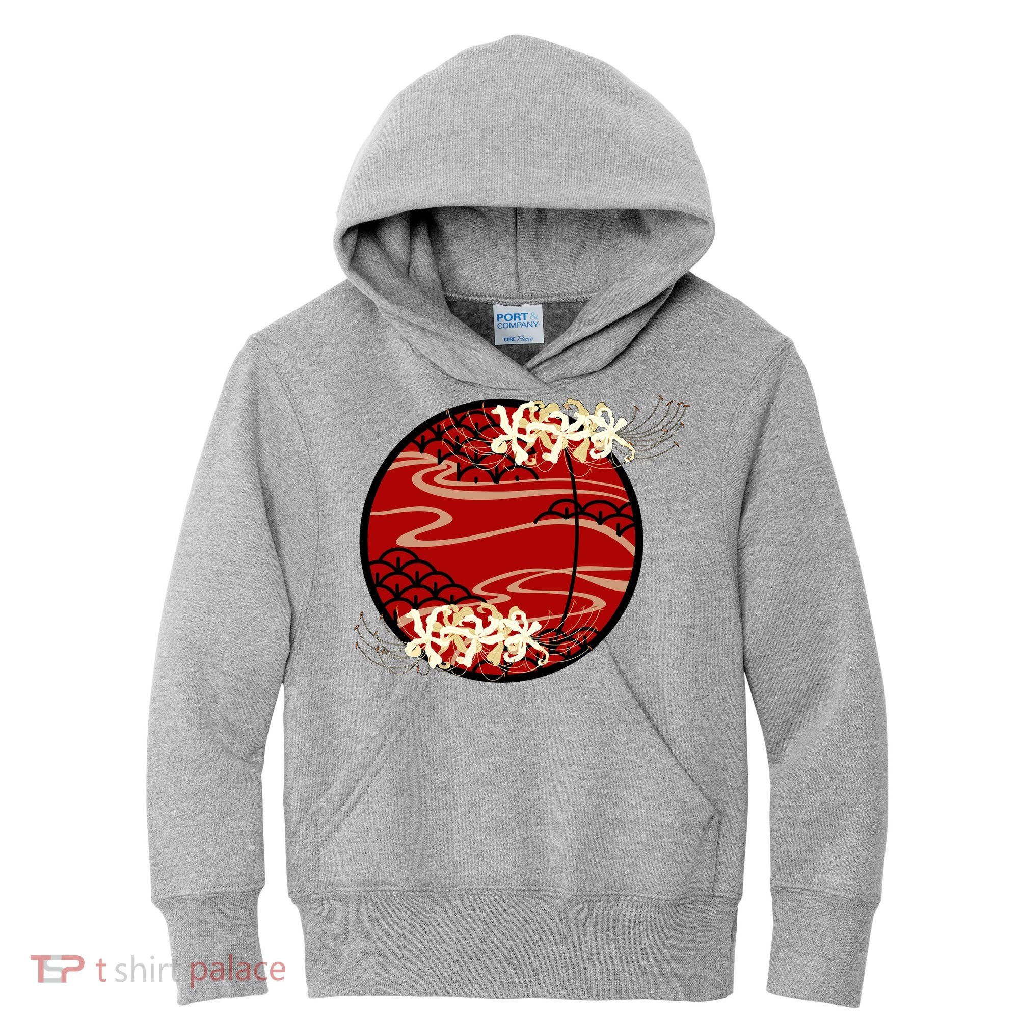 Japanese Spider Lily Kids Hoodie