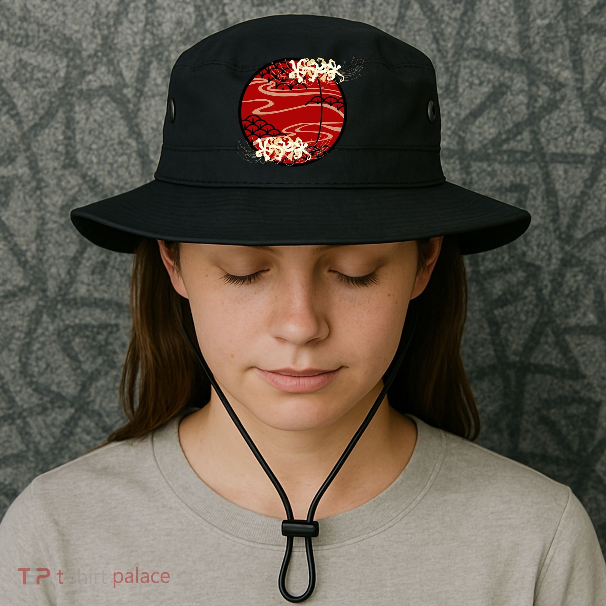 Japanese Spider Lily Bucket Hat