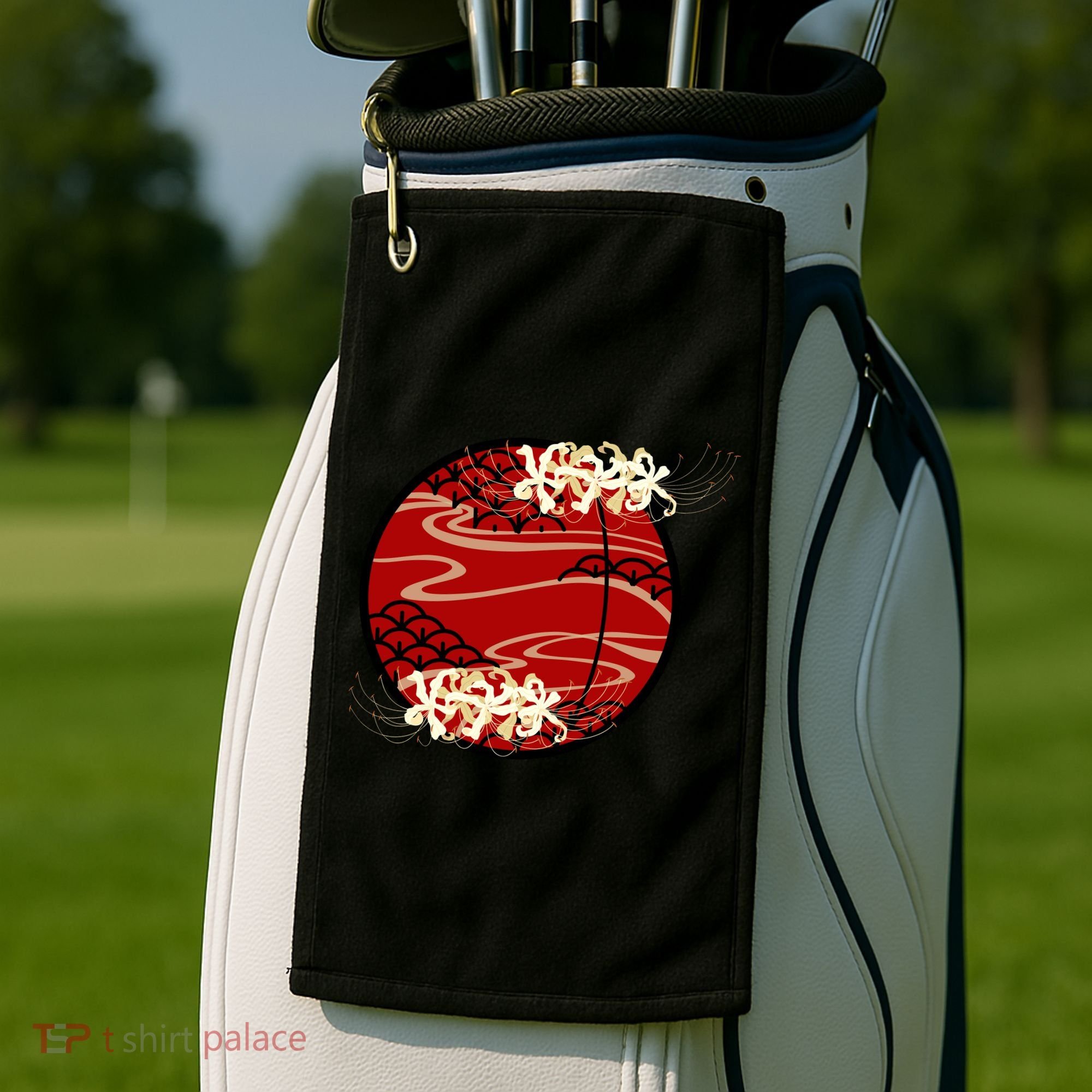 Japanese Spider Lily Golf Towel