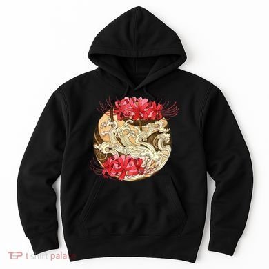 Japanese Spider Lily Watercolor Hoodie