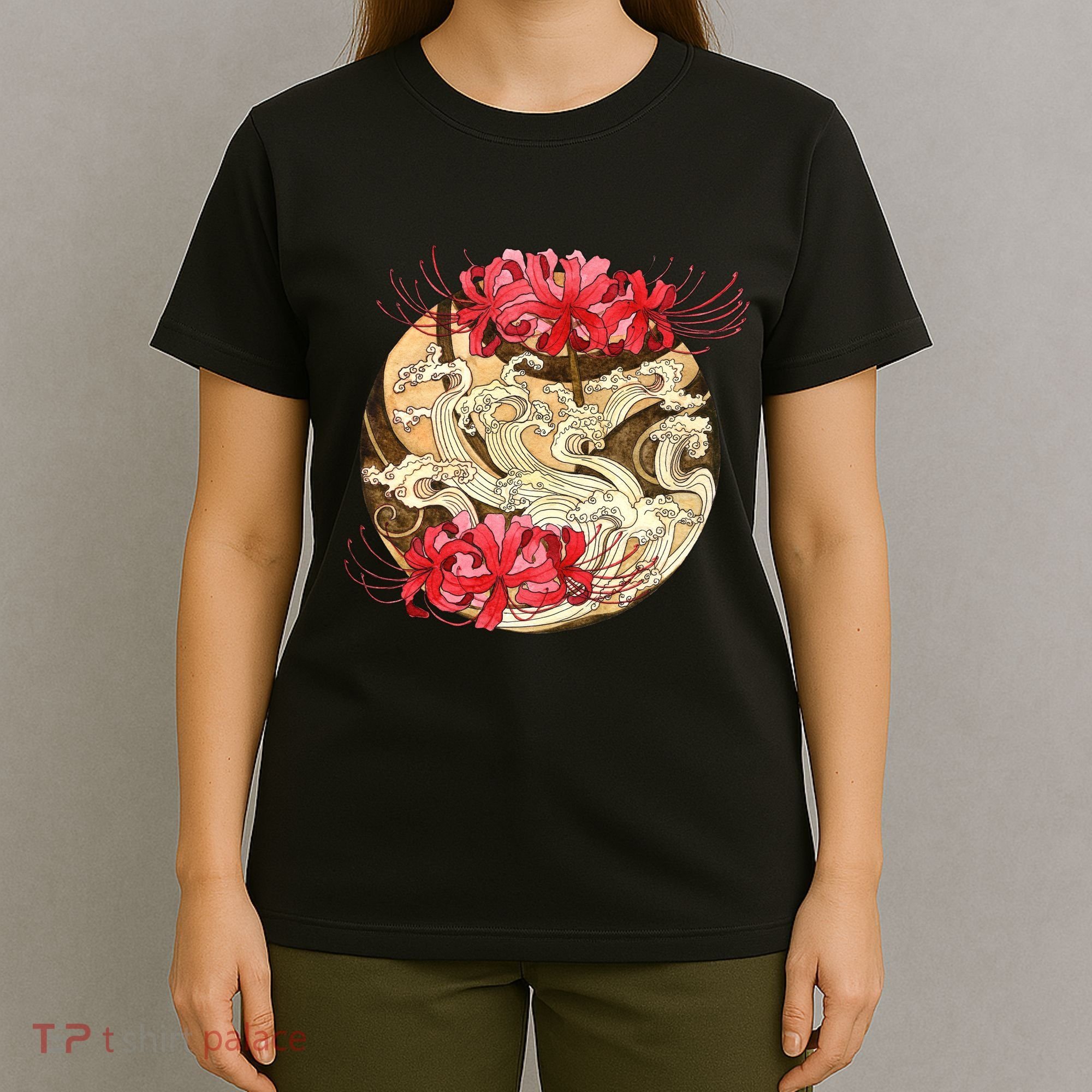 Japanese Spider Lily Watercolor T-Shirt