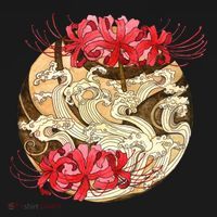 Japanese Spider Lily Watercolor T-Shirt thumb 7