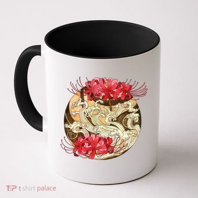 Japanese Spider Lily Watercolor Coffee Mug