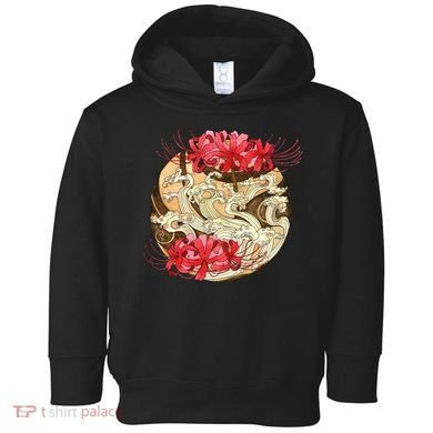 Japanese Spider Lily Watercolor Toddler Hoodie