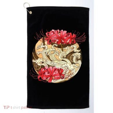 Japanese Spider Lily Watercolor Golf Towel
