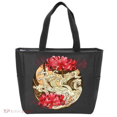 Japanese Spider Lily Watercolor Tote Bag
