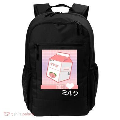 Japanese Vaporwave Strawberry Milk Box Backpack