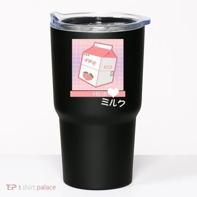 Japanese Vaporwave Strawberry Milk Box Tumbler