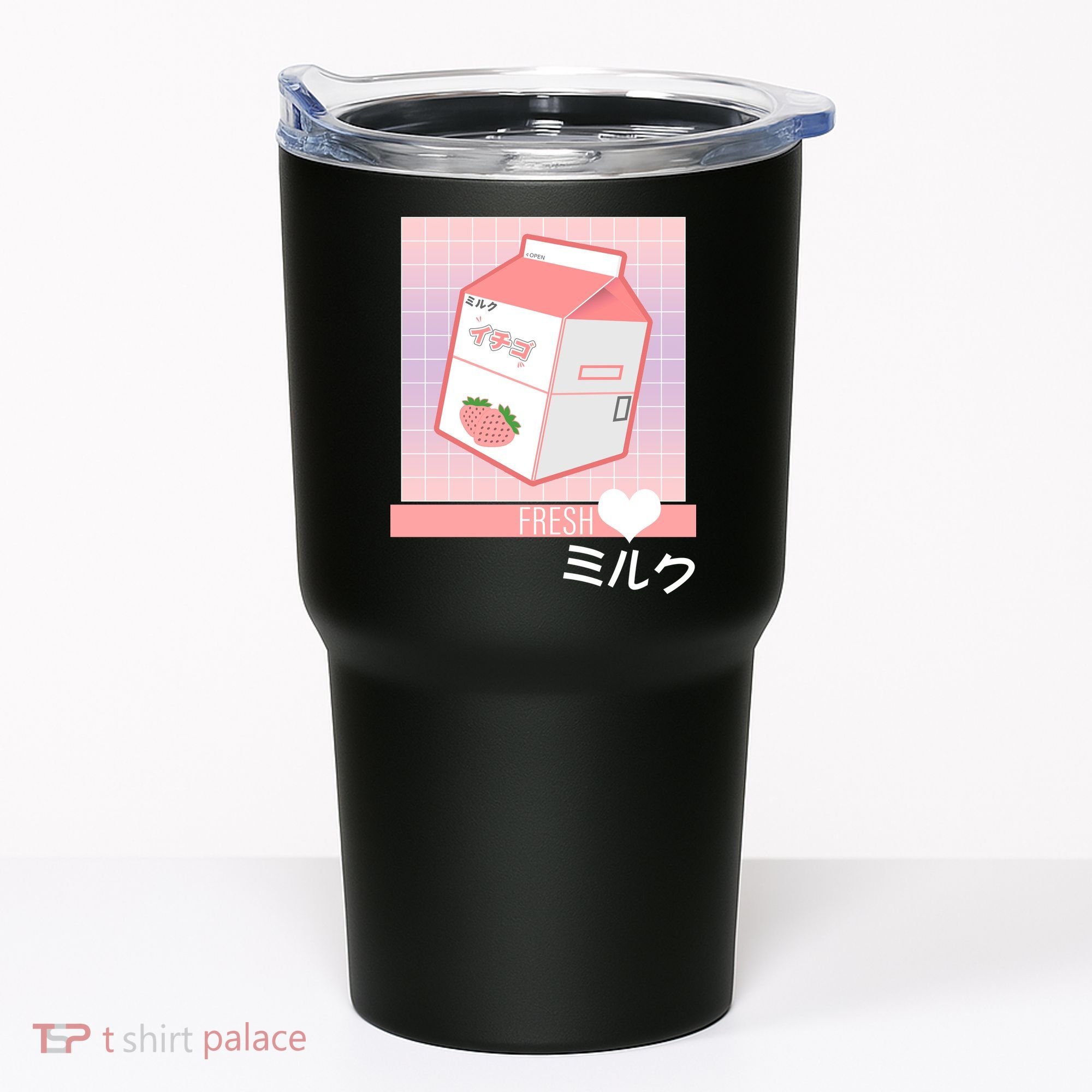 Japanese Vaporwave Strawberry Milk Box Tumbler