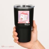 Japanese Vaporwave Strawberry Milk Box Tumbler thumb 2