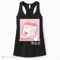 Japanese Vaporwave Strawberry Milk Box Women's Tank Top thumb 0