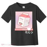 Japanese Vaporwave Strawberry Milk Box Toddler T-Shirt thumb 0