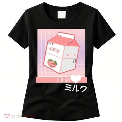 Japanese Vaporwave Strawberry Milk Box Women's T-Shirt