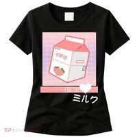 Japanese Vaporwave Strawberry Milk Box Women's T-Shirt thumb 0