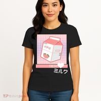 Japanese Vaporwave Strawberry Milk Box Women's T-Shirt thumb 4