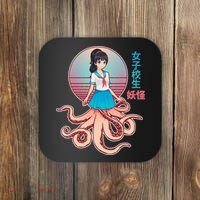 Japanese Yokai Monster Octopus School Girl Coaster thumb 0